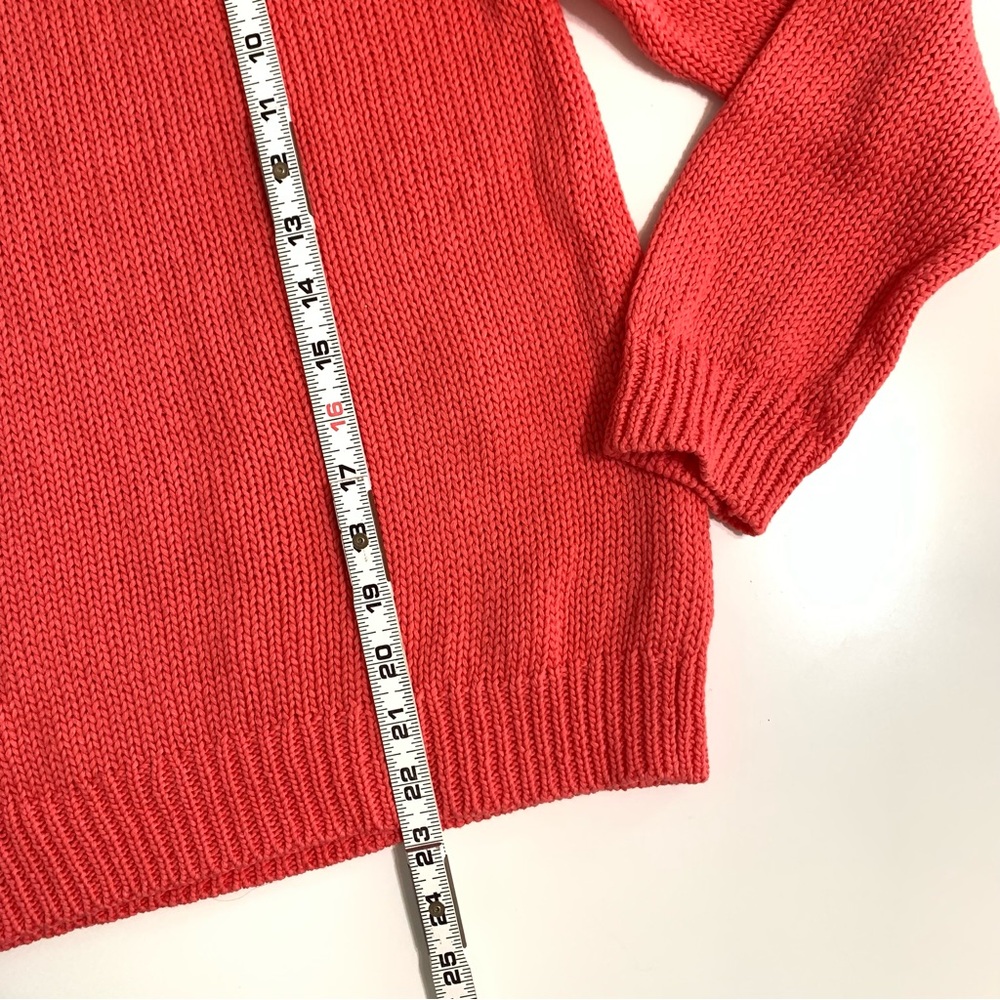 Banana Republic Milly Collection Crew Neck Sweater Coral Small - Picture 8 of 12